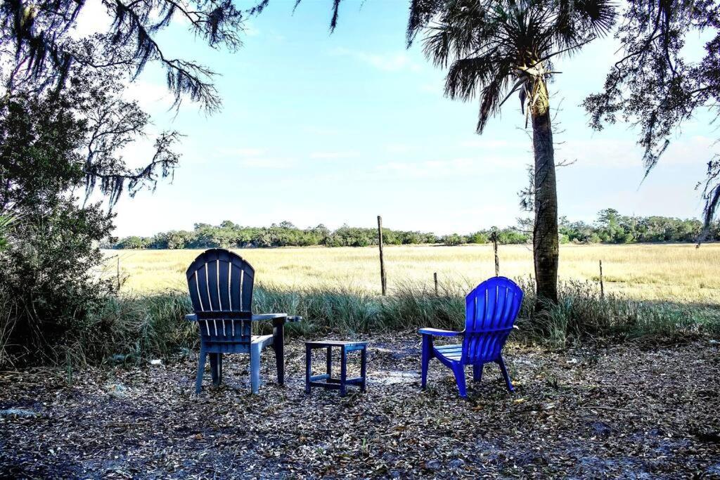 Secluded Tiny House By The Marsh With Hunting Island Beach Pass Frogmore Exteriör bild