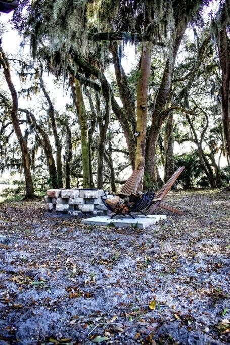 Secluded Tiny House By The Marsh With Hunting Island Beach Pass Frogmore Exteriör bild